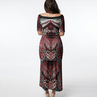 Aotearoa Iwi Ngati Toa Personalised Puletasi Maori Kowhaiwhai Pattern