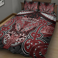 Aotearoa Iwi Ngati Toa Quilt Bed Set Maori Kowhaiwhai Pattern