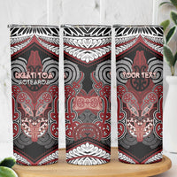 Aotearoa Iwi Ngati Toa Personalised Skinny Tumbler Maori Kowhaiwhai Pattern