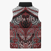 Aotearoa Iwi Ngati Toa Personalised Sleeveless Puffer Jacket Maori Kowhaiwhai Pattern