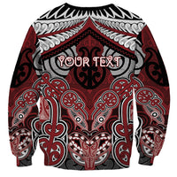 Aotearoa Iwi Ngati Toa Personalised Sweatshirt Maori Kowhaiwhai Pattern