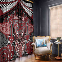 Aotearoa Iwi Ngati Toa Window Curtain Maori Kowhaiwhai Pattern
