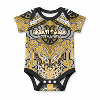 Aotearoa Iwi Ngati Tama Personalised Baby Onesie Maori Kowhaiwhai Pattern