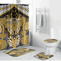 Aotearoa Iwi Ngati Tama Bathroom Set Maori Kowhaiwhai Pattern