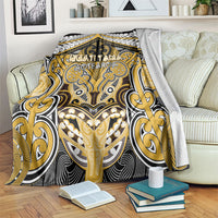 Aotearoa Iwi Ngati Tama Blanket Maori Kowhaiwhai Pattern