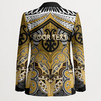 Aotearoa Iwi Ngati Tama Personalised Blazer Maori Kowhaiwhai Pattern
