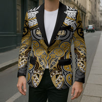 Aotearoa Iwi Ngati Tama Personalised Blazer Maori Kowhaiwhai Pattern