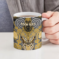 Aotearoa Iwi Ngati Tama Personalised Ceramic Mug Maori Kowhaiwhai Pattern