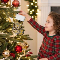 Aotearoa Iwi Ngati Tama Personalised Christmas Stocking Maori Kowhaiwhai Pattern