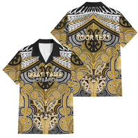Aotearoa Iwi Ngati Tama Personalised Family Matching Summer Maxi Dress and Hawaiian Shirt Maori Kowhaiwhai Pattern