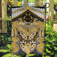 Aotearoa Iwi Ngati Tama Garden Flag Maori Kowhaiwhai Pattern