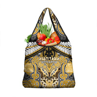 Aotearoa Iwi Ngati Tama Grocery Bag Maori Kowhaiwhai Pattern