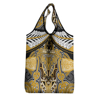 Aotearoa Iwi Ngati Tama Grocery Bag Maori Kowhaiwhai Pattern