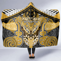 Aotearoa Iwi Ngati Tama Hooded Blanket Maori Kowhaiwhai Pattern