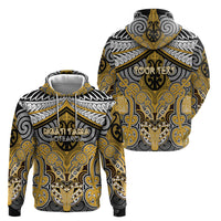 Aotearoa Iwi Ngati Tama Personalised Hoodie Maori Kowhaiwhai Pattern