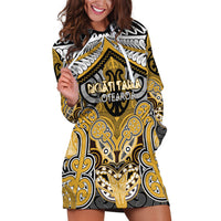 Aotearoa Iwi Ngati Tama Personalised Hoodie Dress Maori Kowhaiwhai Pattern