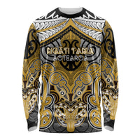 Aotearoa Iwi Ngati Tama Personalised Long Sleeve Shirt Maori Kowhaiwhai Pattern