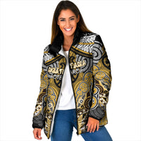 Aotearoa Iwi Ngati Tama Personalised Padded Jacket Maori Kowhaiwhai Pattern