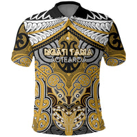 Aotearoa Iwi Ngati Tama Personalised Polo Shirt Maori Kowhaiwhai Pattern