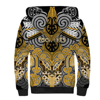 Aotearoa Iwi Ngati Tama Personalised Sherpa Hoodie Maori Kowhaiwhai Pattern