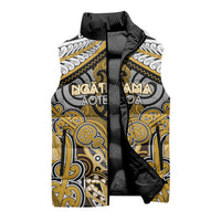 Aotearoa Iwi Ngati Tama Personalised Sleeveless Puffer Jacket Maori Kowhaiwhai Pattern