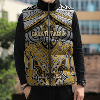 Aotearoa Iwi Ngati Tama Personalised Sleeveless Puffer Jacket Maori Kowhaiwhai Pattern