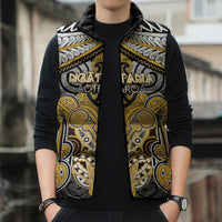 Aotearoa Iwi Ngati Tama Personalised Sleeveless Puffer Jacket Maori Kowhaiwhai Pattern