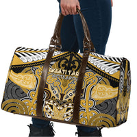 Aotearoa Iwi Ngati Tama Travel Bag Maori Kowhaiwhai Pattern