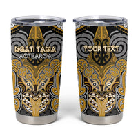 Aotearoa Iwi Ngati Tama Personalised Tumbler Cup Maori Kowhaiwhai Pattern