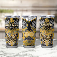 Aotearoa Iwi Ngati Tama Personalised Tumbler Cup Maori Kowhaiwhai Pattern