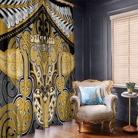 Aotearoa Iwi Ngati Tama Window Curtain Maori Kowhaiwhai Pattern