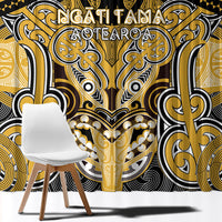 Aotearoa Iwi Ngati Tama Window Curtain Maori Kowhaiwhai Pattern