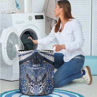 Aotearoa Iwi Ngati Tuwharetoa Laundry Basket Maori Kowhaiwhai Pattern