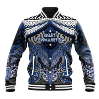 Aotearoa Iwi Ngati Tuwharetoa Personalised Baseball Jacket Maori Kowhaiwhai Pattern