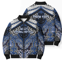 Aotearoa Iwi Ngati Tuwharetoa Personalised Bomber Puffer Jacket Maori Kowhaiwhai Pattern