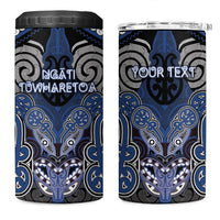 Aotearoa Iwi Ngati Tuwharetoa Personalised 4 in 1 Can Cooler Tumbler Maori Kowhaiwhai Pattern