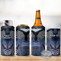 Aotearoa Iwi Ngati Tuwharetoa Personalised 4 in 1 Can Cooler Tumbler Maori Kowhaiwhai Pattern