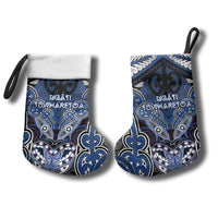Aotearoa Iwi Ngati Tuwharetoa Personalised Christmas Stocking Maori Kowhaiwhai Pattern