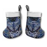 Aotearoa Iwi Ngati Tuwharetoa Personalised Christmas Stocking Maori Kowhaiwhai Pattern