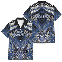Aotearoa Iwi Ngati Tuwharetoa Personalised Family Matching Summer Maxi Dress and Hawaiian Shirt Maori Kowhaiwhai Pattern