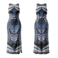 Aotearoa Iwi Ngati Tuwharetoa Personalised Family Matching Tank Maxi Dress and Hawaiian Shirt Maori Kowhaiwhai Pattern