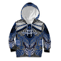 Aotearoa Iwi Ngati Tuwharetoa Personalised Kid Hoodie Maori Kowhaiwhai Pattern