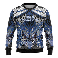 Aotearoa Iwi Ngati Tuwharetoa Personalised Ugly Christmas Sweater Maori Kowhaiwhai Pattern