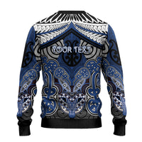 Aotearoa Iwi Ngati Tuwharetoa Personalised Ugly Christmas Sweater Maori Kowhaiwhai Pattern