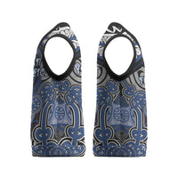 Aotearoa Iwi Ngati Tuwharetoa Personalised Christmas Knitted V-Neck Vest Maori Kowhaiwhai Pattern
