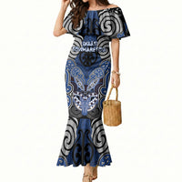 Aotearoa Iwi Ngati Tuwharetoa Personalised Mermaid Dress Maori Kowhaiwhai Pattern
