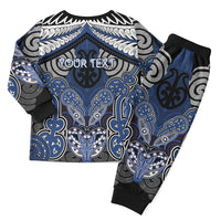 Aotearoa Iwi Ngati Tuwharetoa Personalised Christmas Pajama Set Maori Kowhaiwhai Pattern