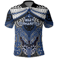 Aotearoa Iwi Ngati Tuwharetoa Personalised Polo Shirt Maori Kowhaiwhai Pattern