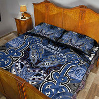 Aotearoa Iwi Ngati Tuwharetoa Quilt Bed Set Maori Kowhaiwhai Pattern