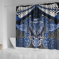 Aotearoa Iwi Ngati Tuwharetoa Shower Curtain Maori Kowhaiwhai Pattern